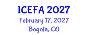 International Conference on Engineering Failure Analysis (ICEFA) February 17, 2027 - Bogota, Colombia