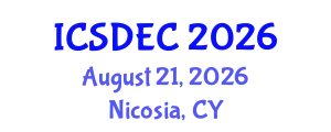 International Conference on Sustainable Design, Engineering and Construction (ICSDEC) August 21, 2026 - Nicosia, Cyprus