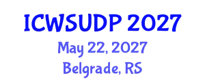 International Conference on Water-Sensitive Urban Design and Policy (ICWSUDP) May 22, 2027 - Belgrade, Serbia