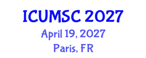 International Conference on Urban Mobility for Smart Cities (ICUMSC) April 19, 2027 - Paris, France