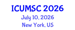 International Conference on Urban Mobility for Smart Cities (ICUMSC) July 10, 2026 - New York, United States