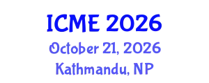 International Conference on Mathematics and Education (ICME) October 21, 2026 - Kathmandu, Nepal
