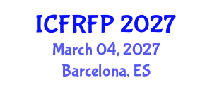 International Conference on Food Rheology and Food Processing (ICFRFP) March 04, 2027 - Barcelona, Spain