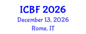 International Conference on Banking and Finance (ICBF) December 13, 2026 - Rome, Italy