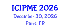 International Conference on Integrated Pest Management and Entomology (ICIPME) December 30, 2026 - Paris, France