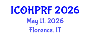 International Conference on Organizational Health Psychology and Risk Factors (ICOHPRF) May 11, 2026 - Florence, Italy