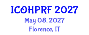 International Conference on Organizational Health Psychology and Risk Factors (ICOHPRF) May 08, 2027 - Florence, Italy