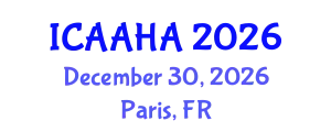 International Conference on Adsorption Analysis and Heterogeneous Adsorption (ICAAHA) December 30, 2026 - Paris, France