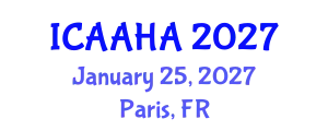 International Conference on Adsorption Analysis and Heterogeneous Adsorption (ICAAHA) January 25, 2027 - Paris, France