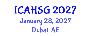 International Conference on Affordable Housing and Smart Growth (ICAHSG) January 28, 2027 - Dubai, United Arab Emirates