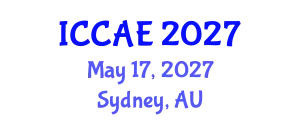 International Conference on Corrosion and Applied Electrochemistry (ICCAE) May 17, 2027 - Sydney, Australia