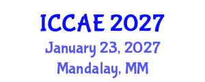 International Conference on Corrosion and Applied Electrochemistry (ICCAE) January 23, 2027 - Mandalay, Myanmar