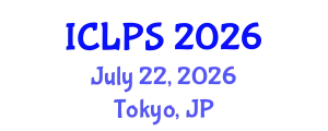 International Conference on Law and Political Science (ICLPS) July 22, 2026 - Tokyo, Japan