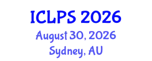 International Conference on Law and Political Science (ICLPS) August 30, 2026 - Sydney, Australia