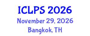 International Conference on Law and Political Science (ICLPS) November 29, 2026 - Bangkok, Thailand