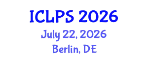 International Conference on Law and Political Science (ICLPS) July 22, 2026 - Berlin, Germany