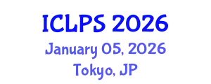 International Conference on Law and Political Science (ICLPS) January 05, 2026 - Tokyo, Japan