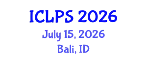 International Conference on Law and Political Science (ICLPS) July 15, 2026 - Bali, Indonesia