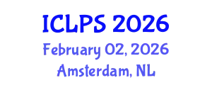 International Conference on Law and Political Science (ICLPS) February 02, 2026 - Amsterdam, Netherlands