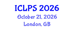 International Conference on Law and Political Science (ICLPS) October 21, 2026 - London, United Kingdom