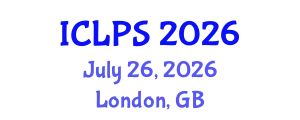 International Conference on Law and Political Science (ICLPS) July 26, 2026 - London, United Kingdom