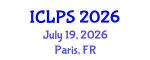 International Conference on Law and Political Science (ICLPS) July 19, 2026 - Paris, France