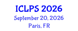 International Conference on Law and Political Science (ICLPS) September 20, 2026 - Paris, France