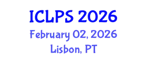 International Conference on Law and Political Science (ICLPS) February 02, 2026 - Lisbon, Portugal