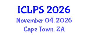 International Conference on Law and Political Science (ICLPS) November 04, 2026 - Cape Town, South Africa