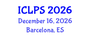 International Conference on Law and Political Science (ICLPS) December 16, 2026 - Barcelona, Spain