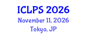 International Conference on Law and Political Science (ICLPS) November 11, 2026 - Tokyo, Japan