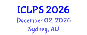 International Conference on Law and Political Science (ICLPS) December 02, 2026 - Sydney, Australia