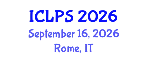 International Conference on Law and Political Science (ICLPS) September 16, 2026 - Rome, Italy