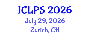 International Conference on Law and Political Science (ICLPS) July 29, 2026 - Zurich, Switzerland