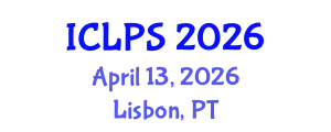 International Conference on Law and Political Science (ICLPS) April 13, 2026 - Lisbon, Portugal