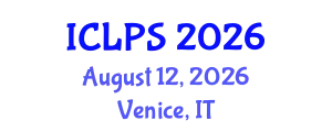 International Conference on Law and Political Science (ICLPS) August 12, 2026 - Venice, Italy