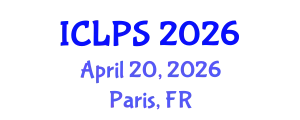 International Conference on Law and Political Science (ICLPS) April 20, 2026 - Paris, France