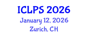 International Conference on Law and Political Science (ICLPS) January 12, 2026 - Zurich, Switzerland