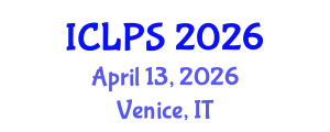 International Conference on Law and Political Science (ICLPS) April 13, 2026 - Venice, Italy