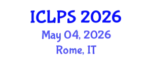International Conference on Law and Political Science (ICLPS) May 04, 2026 - Rome, Italy