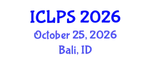 International Conference on Law and Political Science (ICLPS) October 25, 2026 - Bali, Indonesia