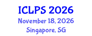 International Conference on Law and Political Science (ICLPS) November 18, 2026 - Singapore, Singapore