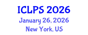 International Conference on Law and Political Science (ICLPS) January 26, 2026 - New York, United States