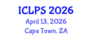 International Conference on Law and Political Science (ICLPS) April 13, 2026 - Cape Town, South Africa