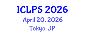 International Conference on Law and Political Science (ICLPS) April 20, 2026 - Tokyo, Japan