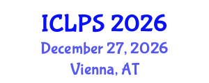 International Conference on Law and Political Science (ICLPS) December 27, 2026 - Vienna, Austria