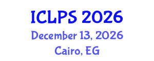 International Conference on Law and Political Science (ICLPS) December 13, 2026 - Cairo, Egypt
