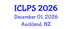 International Conference on Law and Political Science (ICLPS) December 01, 2026 - Auckland, New Zealand