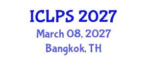 International Conference on Law and Political Science (ICLPS) March 08, 2027 - Bangkok, Thailand