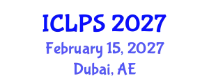 International Conference on Law and Political Science (ICLPS) February 15, 2027 - Dubai, United Arab Emirates